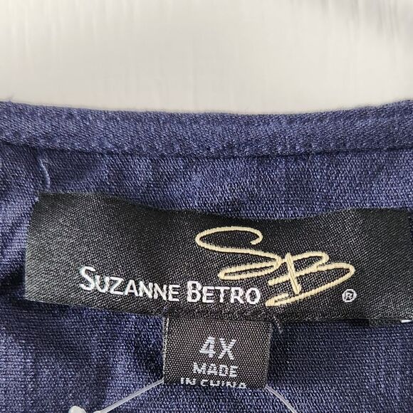 Navy Blue Kaftan Dress - Picture 3 of 5